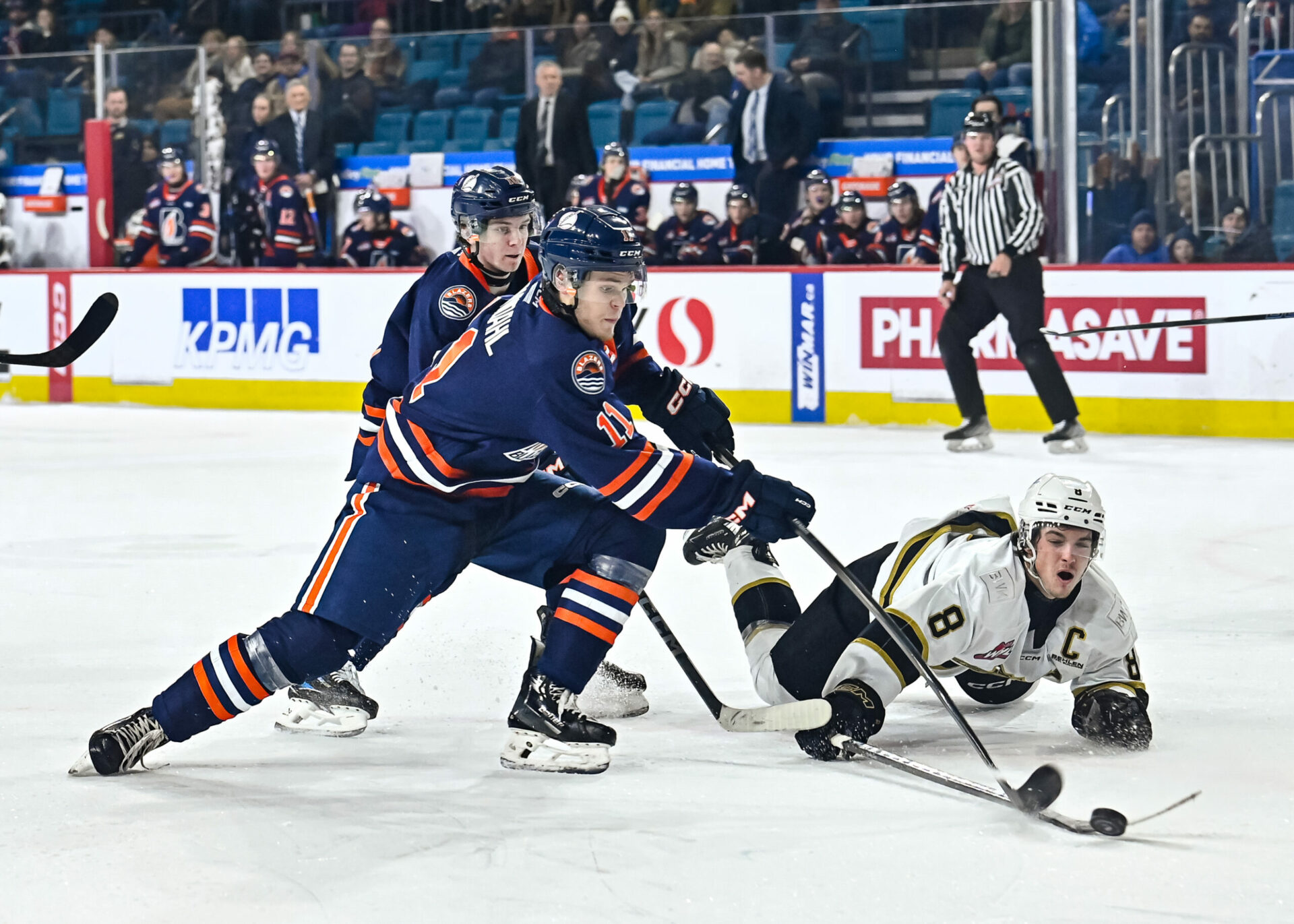 BLAZERS DROP 6-3 GAME TO BRANDON
