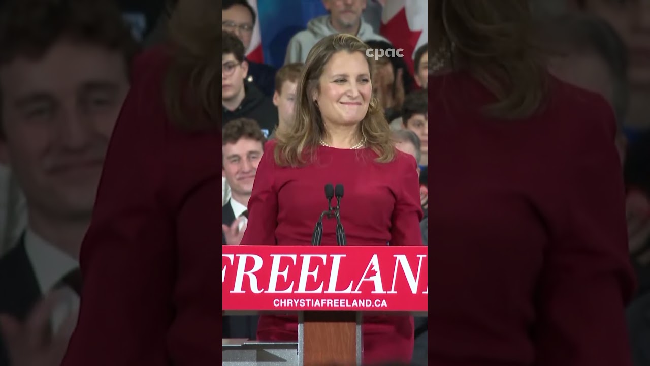 Chrystia Freeland lance sa candidature à la chefferie du PLC #polcan