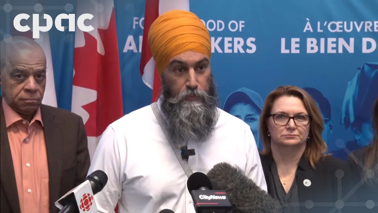 Jagmeet Singh speaks with reporters in Toronto – January 21, 2025