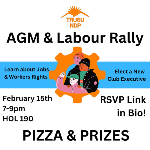 TRUSU NDP – AGM and labour rally