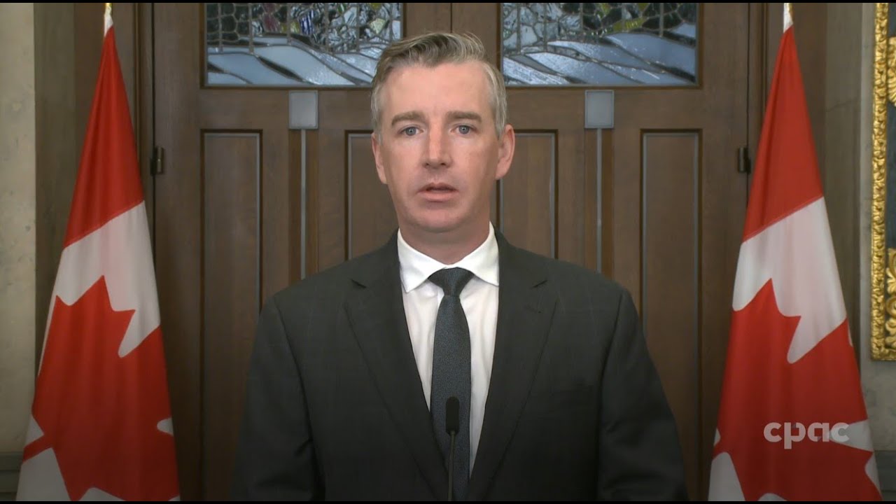 Conservative MP Michael Barrett speaks with reporters on Parliament Hill
