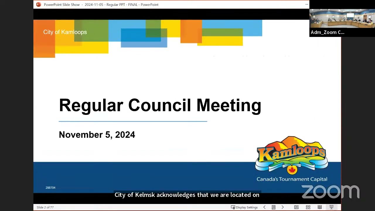 Kamloops City Council - Regular Council Meeting - November 5, 2024