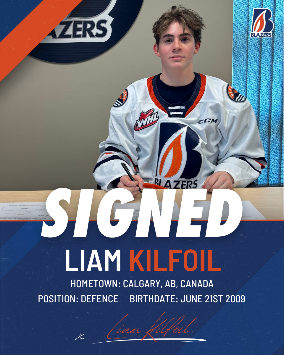 BLAZERS SIGN DEFENSEMAN LIAM KILFOIL