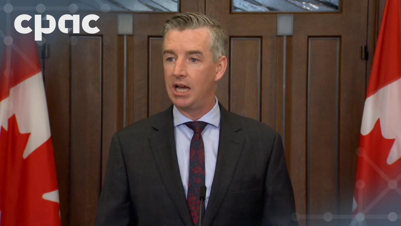 Conservative MP Michael Barrett speaks with reporters on Parliament Hill – March 18, 2025