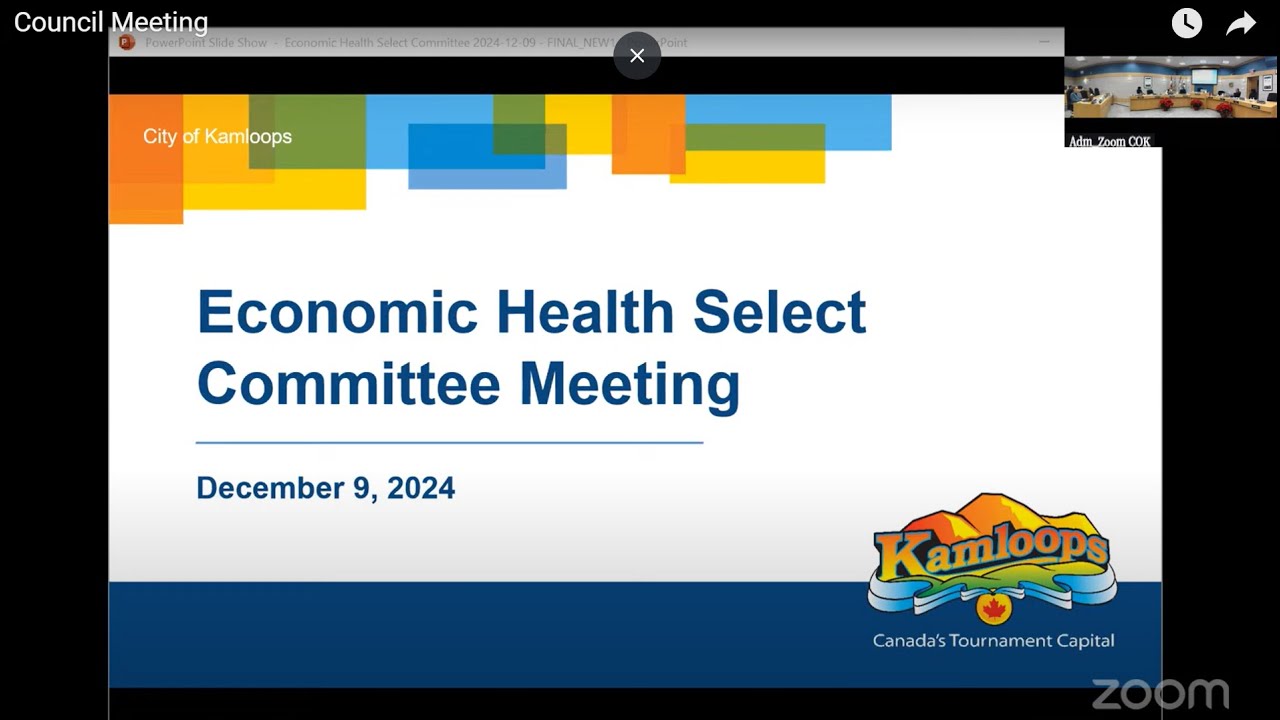 Kamloops City Council - Economic Health Select Committee Meeting - December 09, 2024