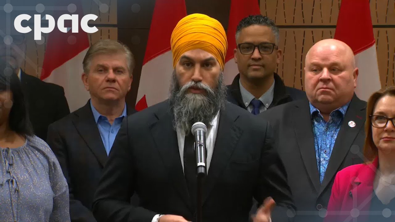 NDP Leader Jagmeet Singh and CLC President Bea Bruske share tariff response plan – March 7, 2025