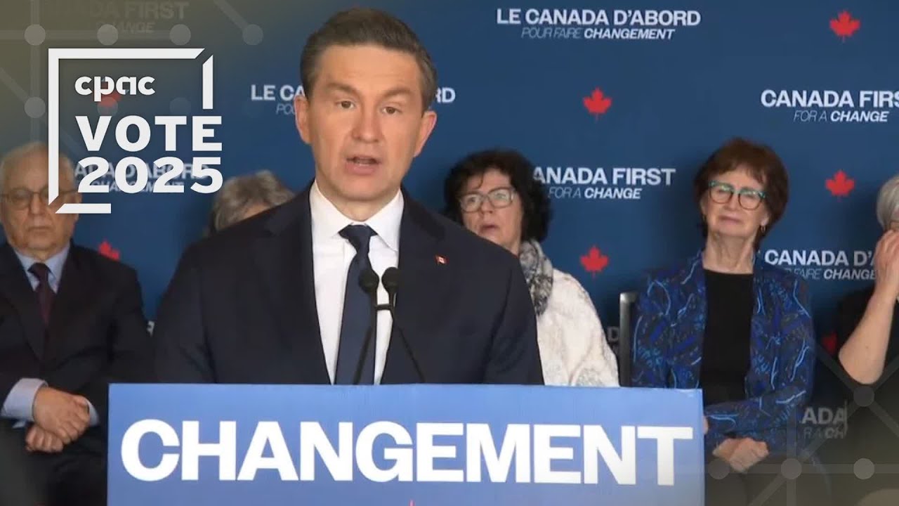 Annonce politique de Pierre Poilievre à Montréal – 15 avril 2025