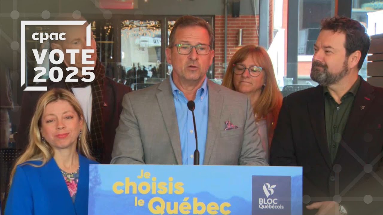 Annonce politique de Yves-François Blanchet à Magog, au Québec – 19 avril 2025