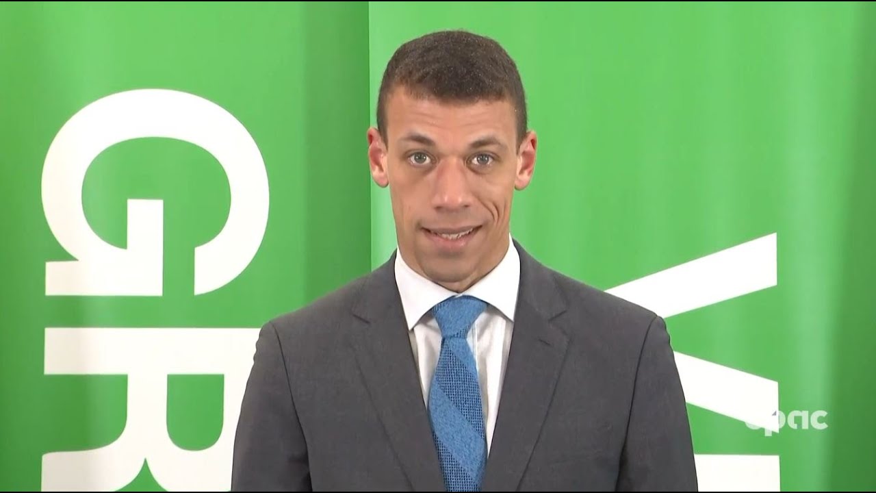 Jonathan Pedneault des Verts réagit à son exclusion des débats des chefs – 16 avril 2025