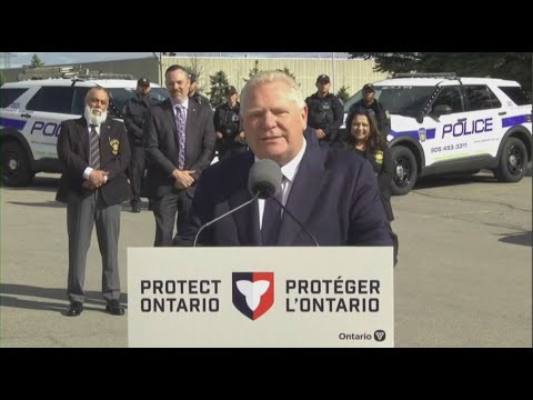 Ontario Premier Doug Ford holds a press conference in Mississauga – April 30, 2025