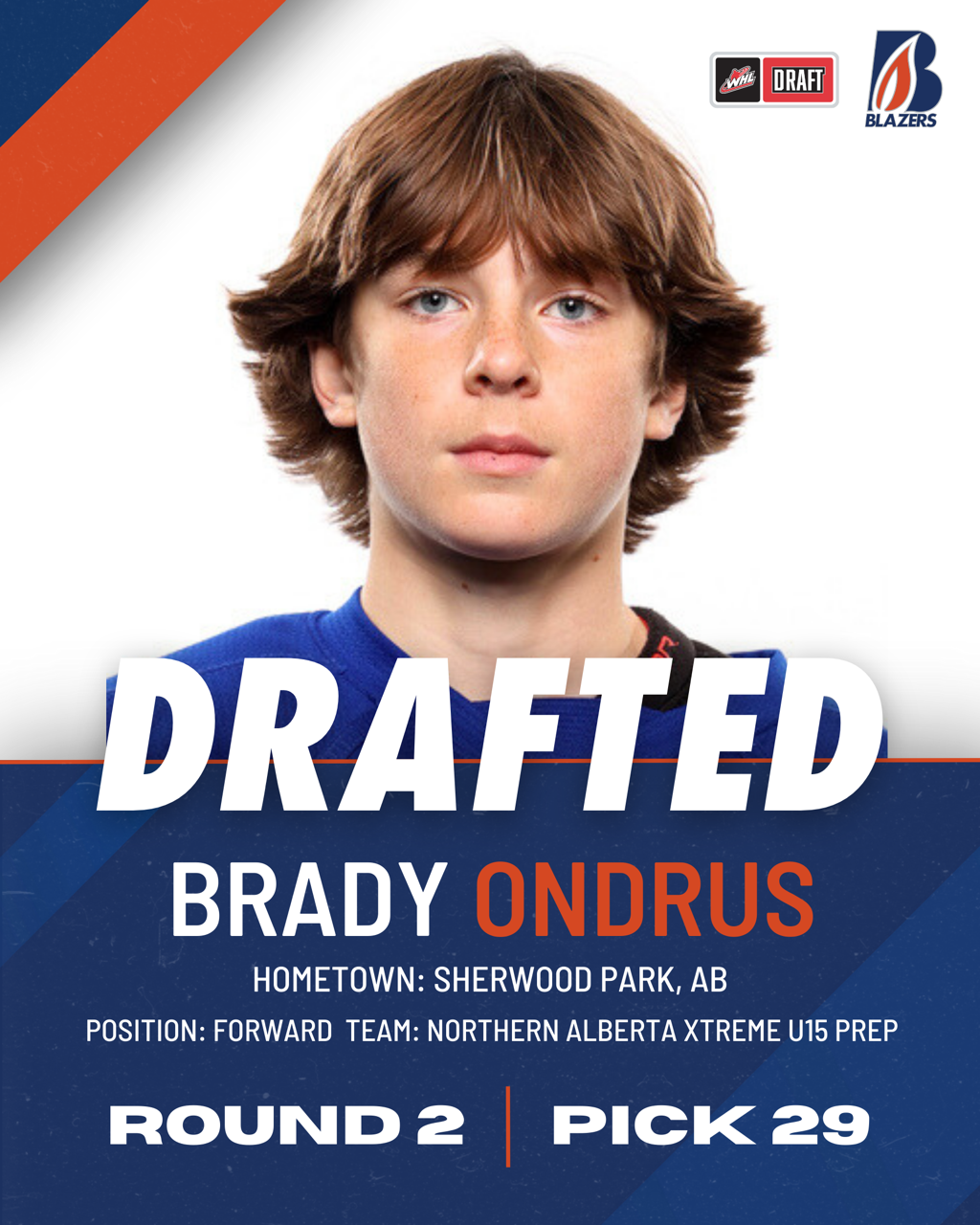 BLAZERS PICK 10 PLAYERS IN THE WHL PROSPECTS DRAFT