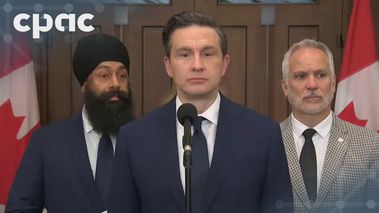 Conservative Leader Pierre Poilievre speaks with reporters on Parliament Hill – May 28, 2025