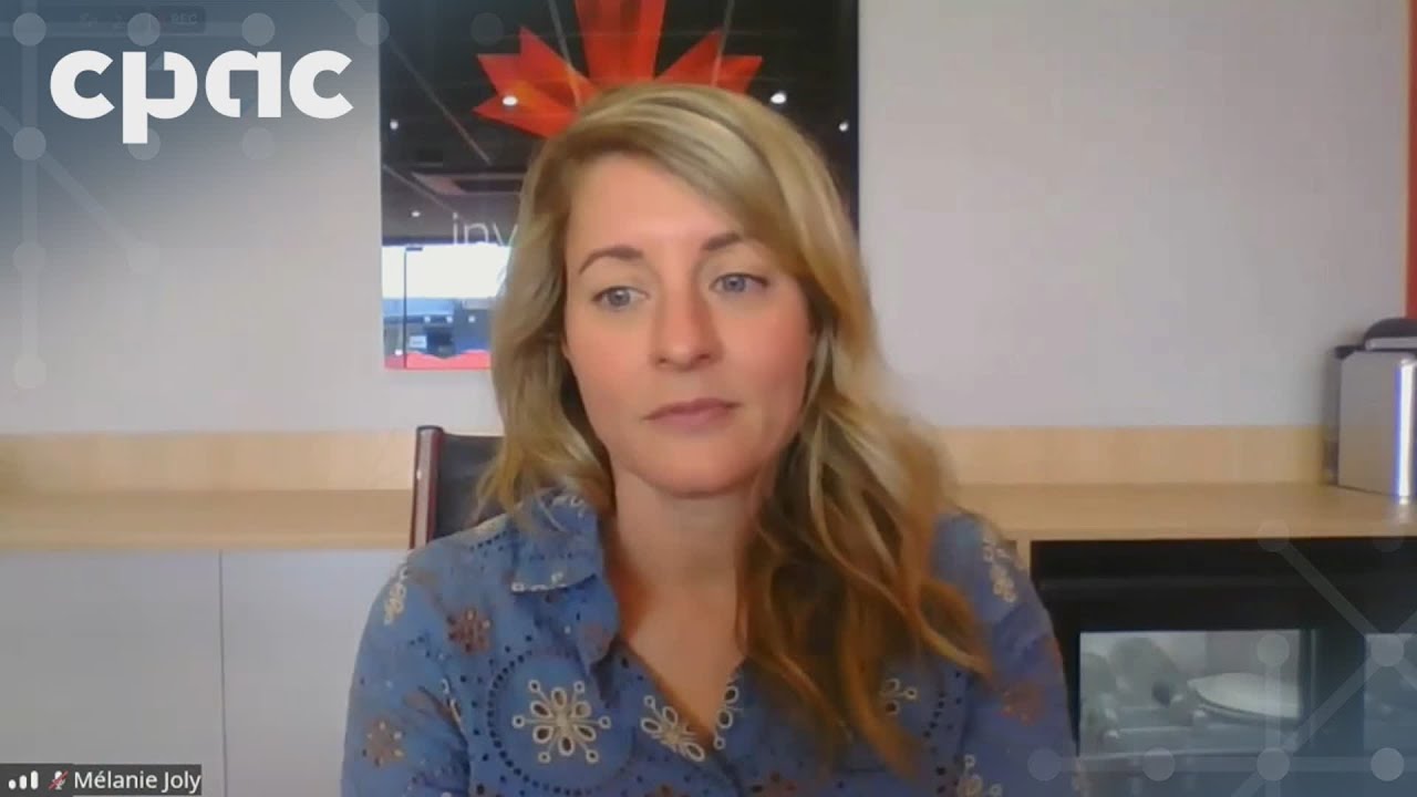 Industry Minister Mélanie Joly speaks with reporters from Paris, France – June 17, 2025