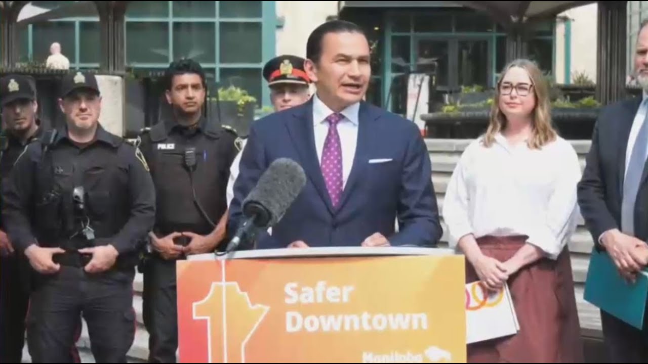 Manitoba Premier Wab Kinew makes a public safety announcement in Winnipeg – June 13, 2025