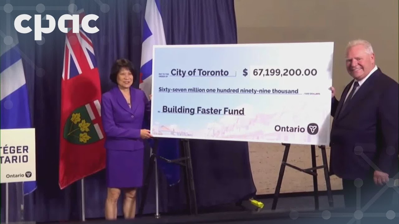 Ontario Premier Doug Ford and Toronto Mayor Olivia Chow hold a news conference – June 6, 2025