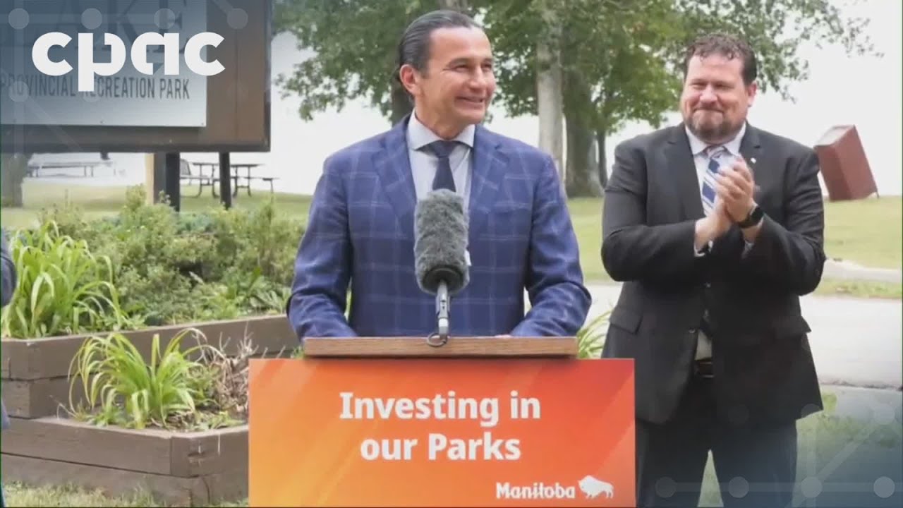 Manitoba Premier Wab Kinew holds news conference in Oak Lake – July 11, 2025