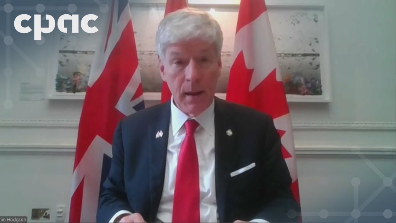 Energy Minister Tim Hodgson holds a news conference from the U.K. – October 16, 2025