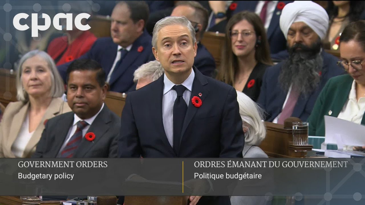 Le ministre des Finances François-Philippe Champagne présente le budget fédéral – 4 novembre 2025