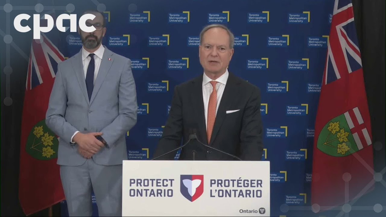 Ontario Finance Minister Peter Bethlenfalvy holds a news conference in Toronto – November 13, 2025