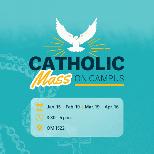 Catholic mass on campus