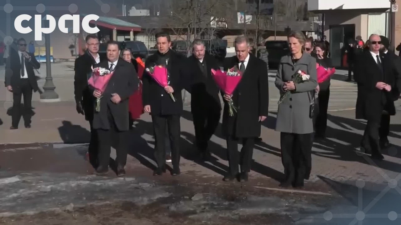 Federal leaders visit Tumbler Ridge memorial – February 13, 2026
