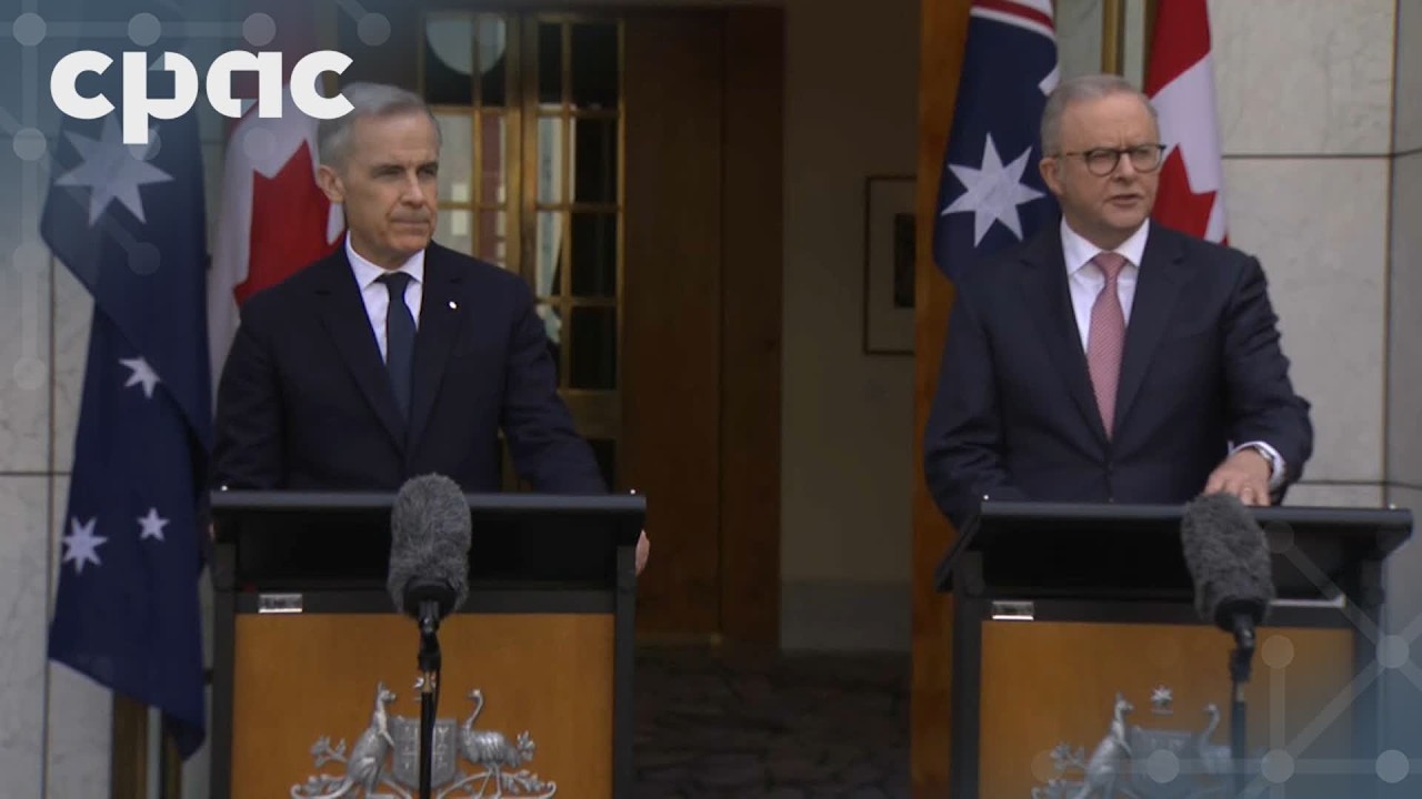 PM Carney and Australian PM Albanese take questions from reporters in Canberra – March 5, 2026