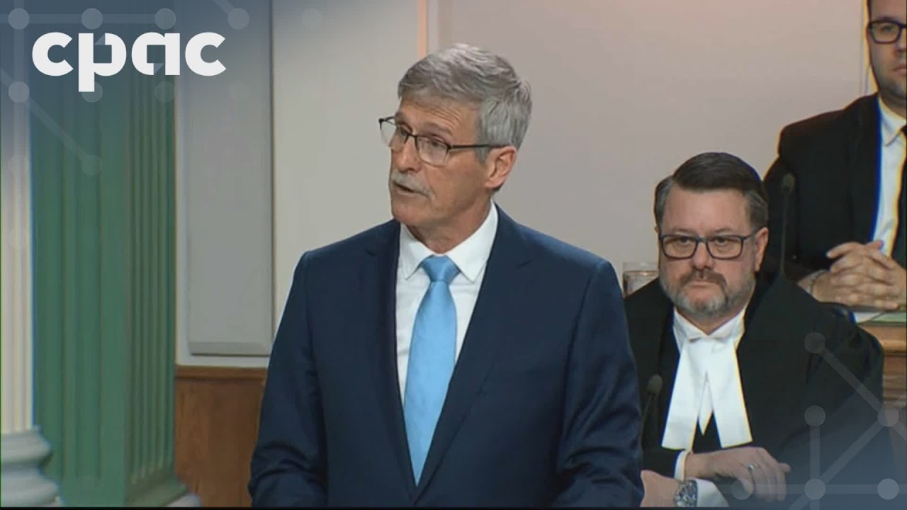 Newfoundland and Labrador finance minister presents 2026 budget – April 29, 2026