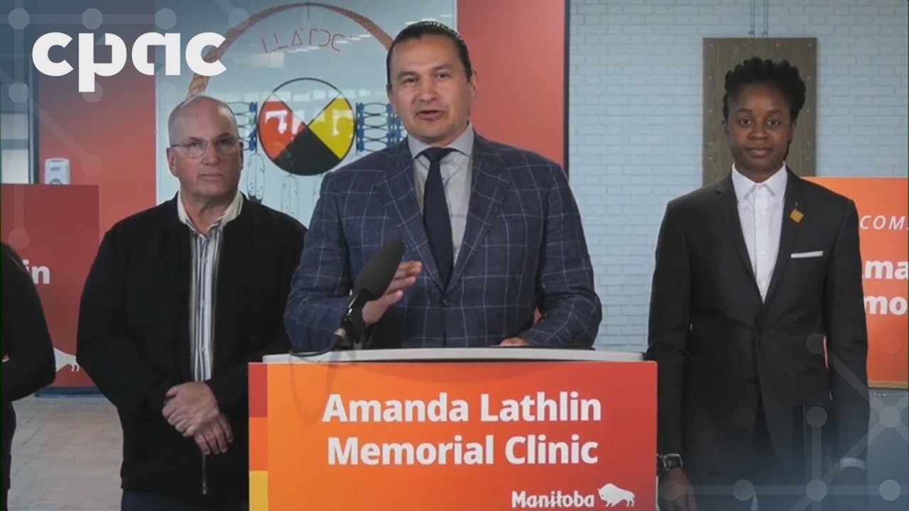 Manitoba Premier Wab Kinew holds a news conference in The Pas – June 22, 2026